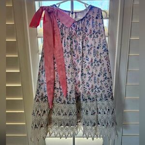Blue Pony Vintage Dress For Girls